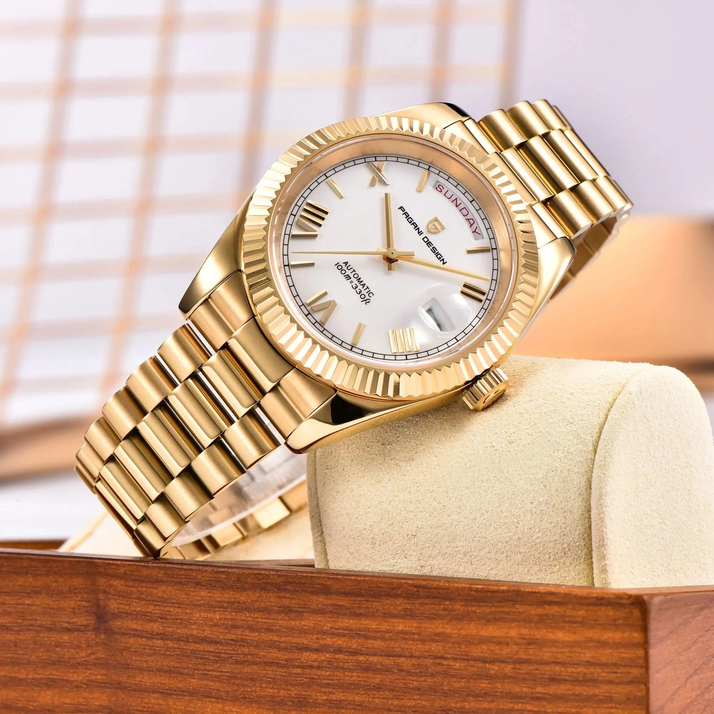 Pagani Design Gold White Watch