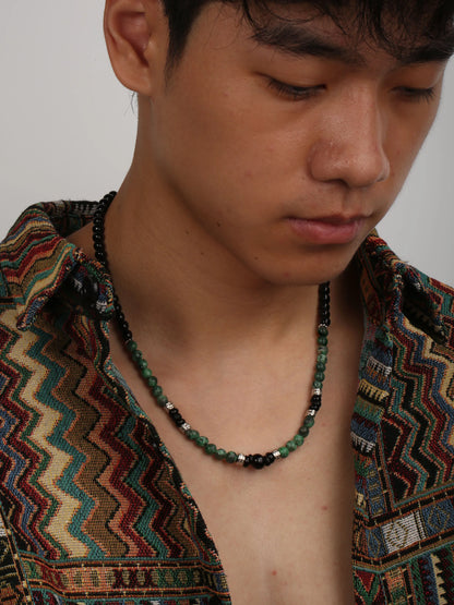 Stone Ethnic Geometric Necklace Party