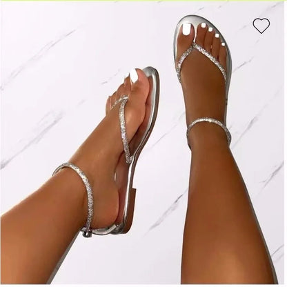 Metal Decor Slippers