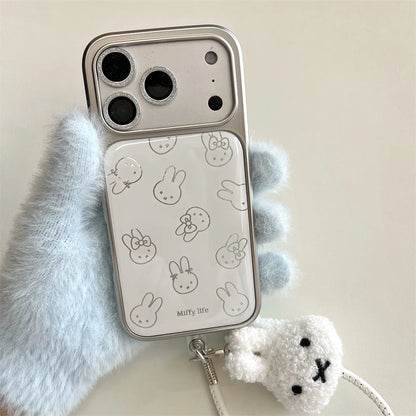 Full Coverage Plush & Silicone Case for iPhone 17 Pro Max | 17 Pro | 16 Pro Max | 16 Pro | 15 Pro Max | 15 Pro
