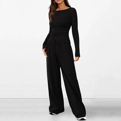 Women’s Solid Color Two-Piece Suit