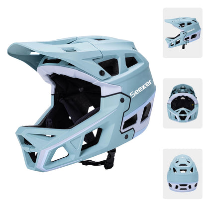 Integrated-Molding Off-Road Full Bike Helmet