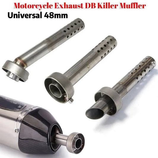 Universal 48mm Motorcycle Exhaust Muffler with DB Killer