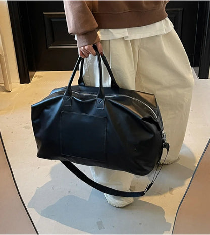 Large PU Leather Travel Tote