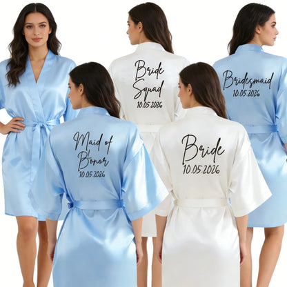 Satin Elegant Mini Robe