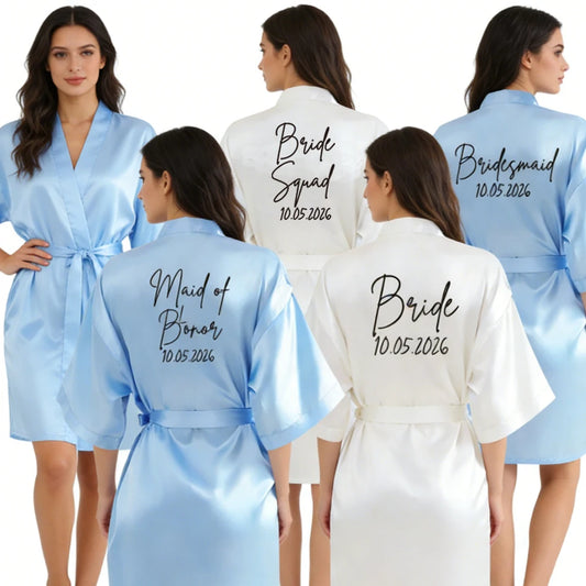 Satin Elegant Mini Robe