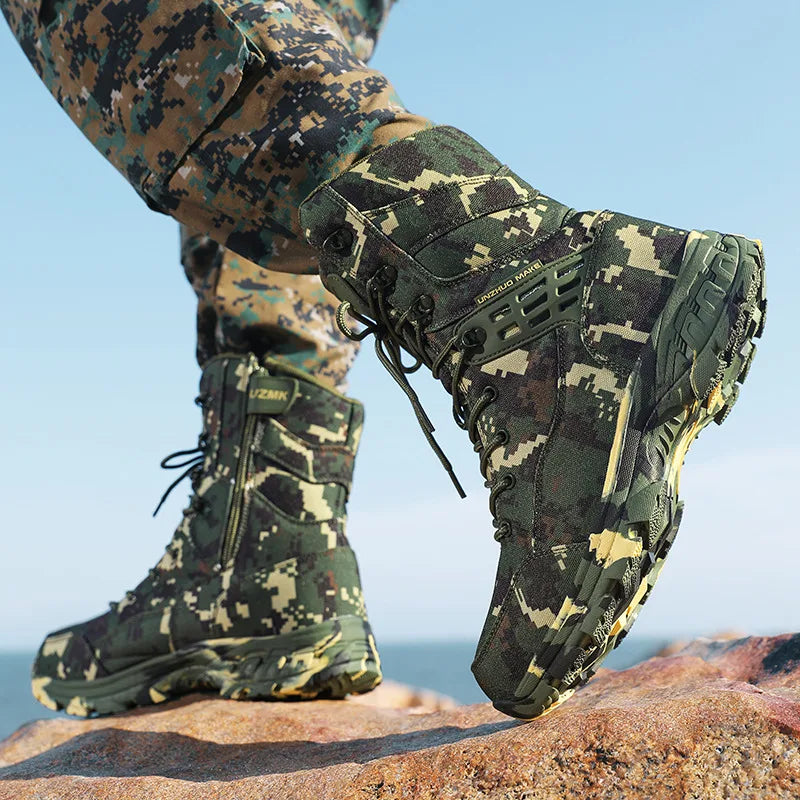 Camouflage Waterproof Trekking Boots
