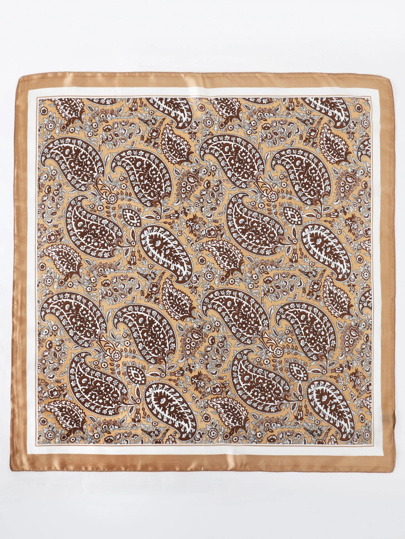 Printing Silk Square Hair Scarf