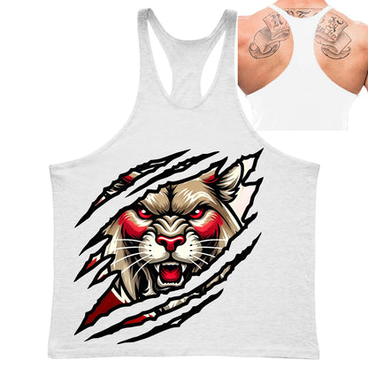 Fierce Panther Graphic Stringer Vest