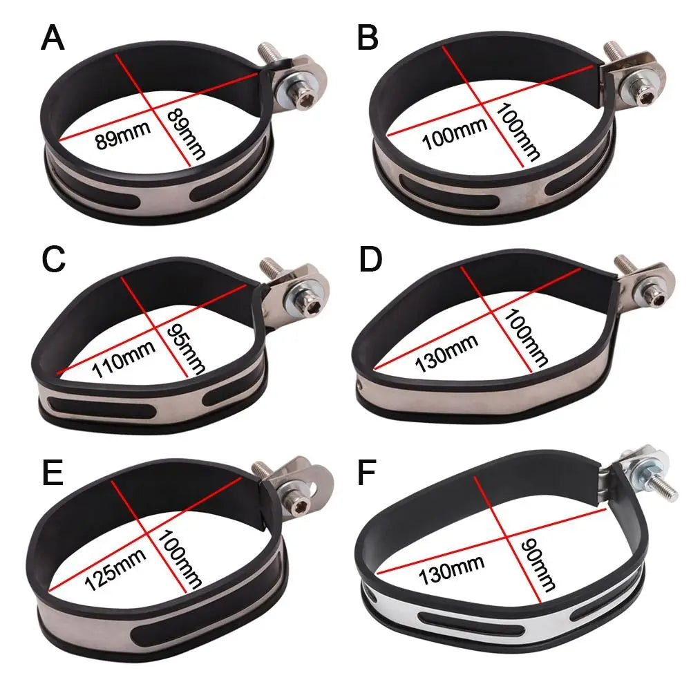 Universal Motorcycle Exhaust Hanger Bracket with Fixed Ring