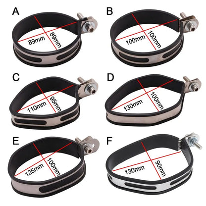 Universal Motorcycle Exhaust Hanger Bracket with Fixed Ring