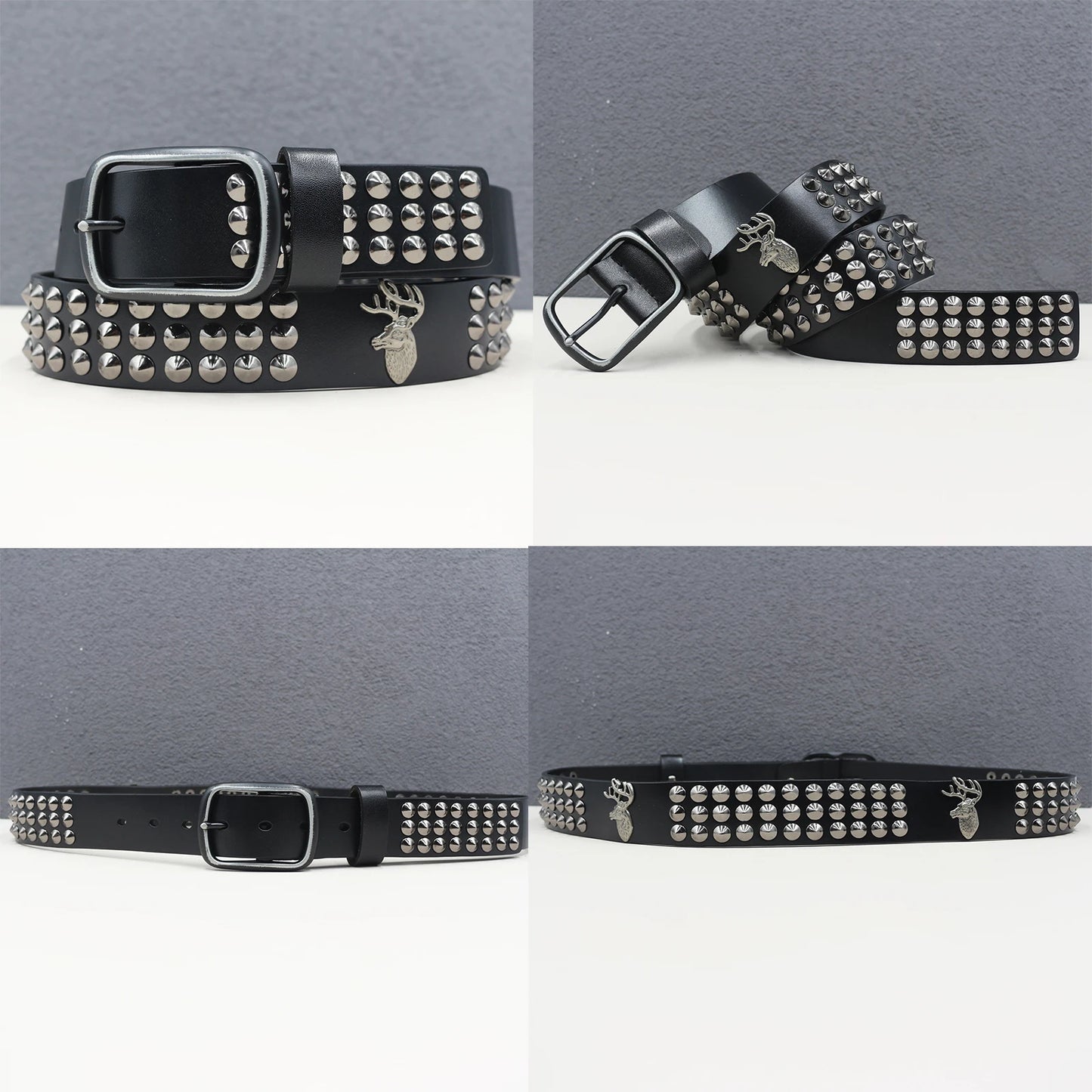Heavy duty leather belt
