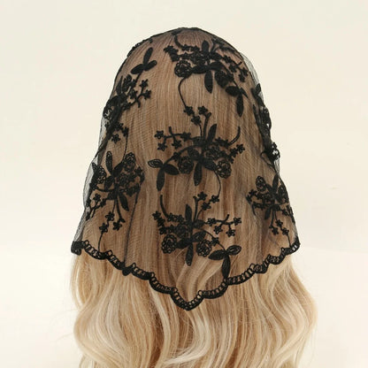 Bandana Silk Lace Scarf