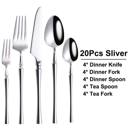 Metal Solid Color Spoon Set