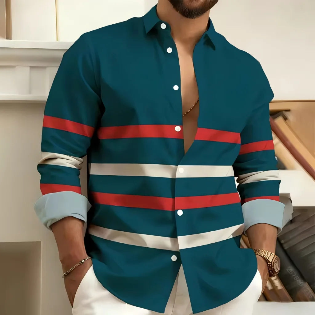Striped Casual Print Shirt