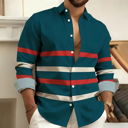 Striped Casual Print Shirt