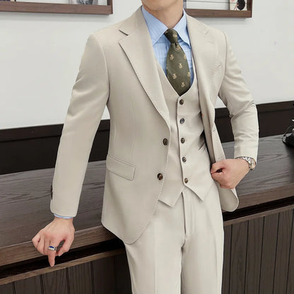 Jacket Vest Pants Ltalian Suit