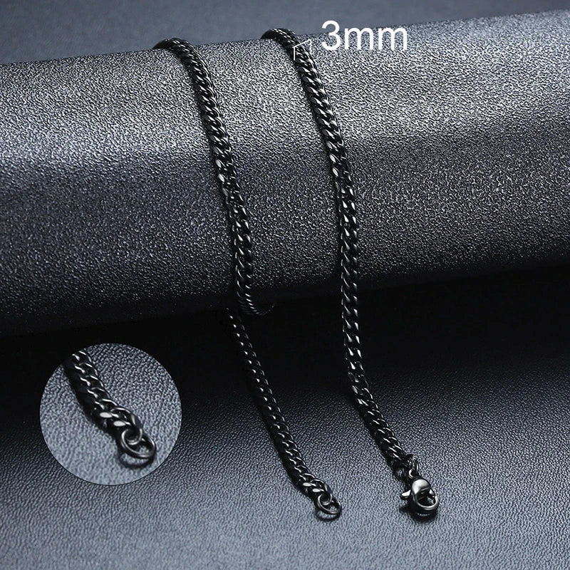Metal Round Stainless Cuban Chain Party