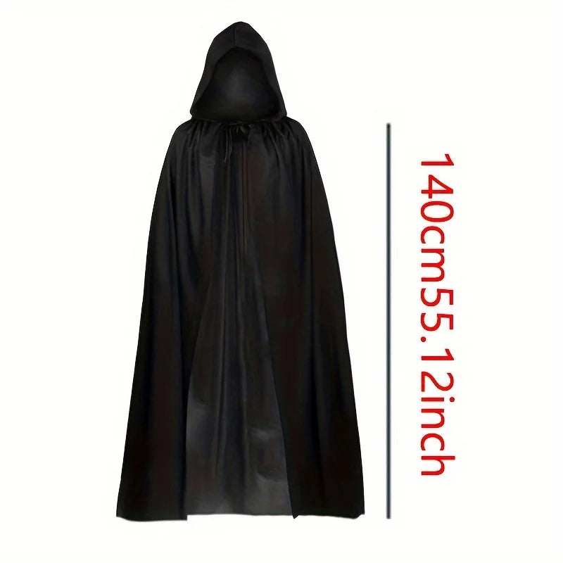 Black Grim Reaper Costume Cloak