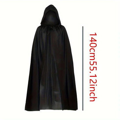 Black Grim Reaper Costume Cloak