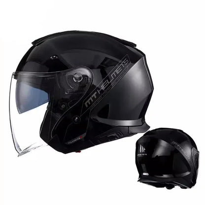 MT Thunder Double-Lens Jet Helmet