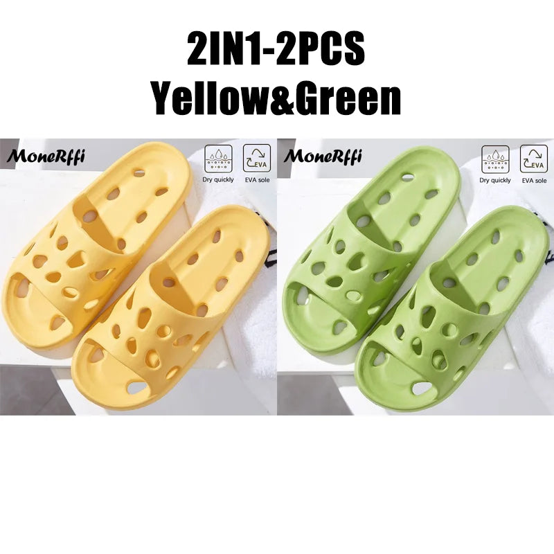 Bathroom House Cheese Flip Flops