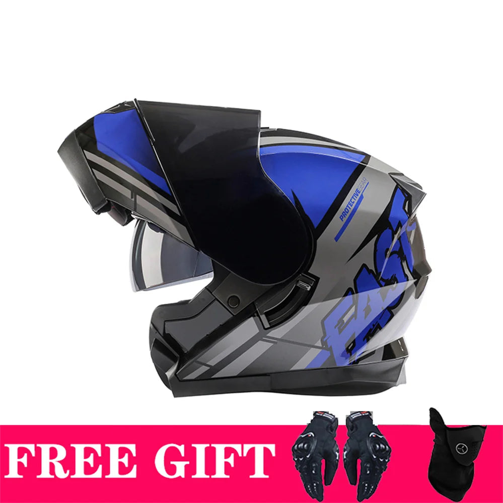 BLD-162 Double-Visor Flip-Up Helmet