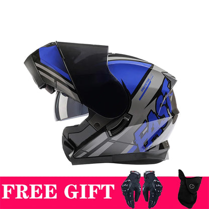 BLD-162 Double-Visor Flip-Up Helmet