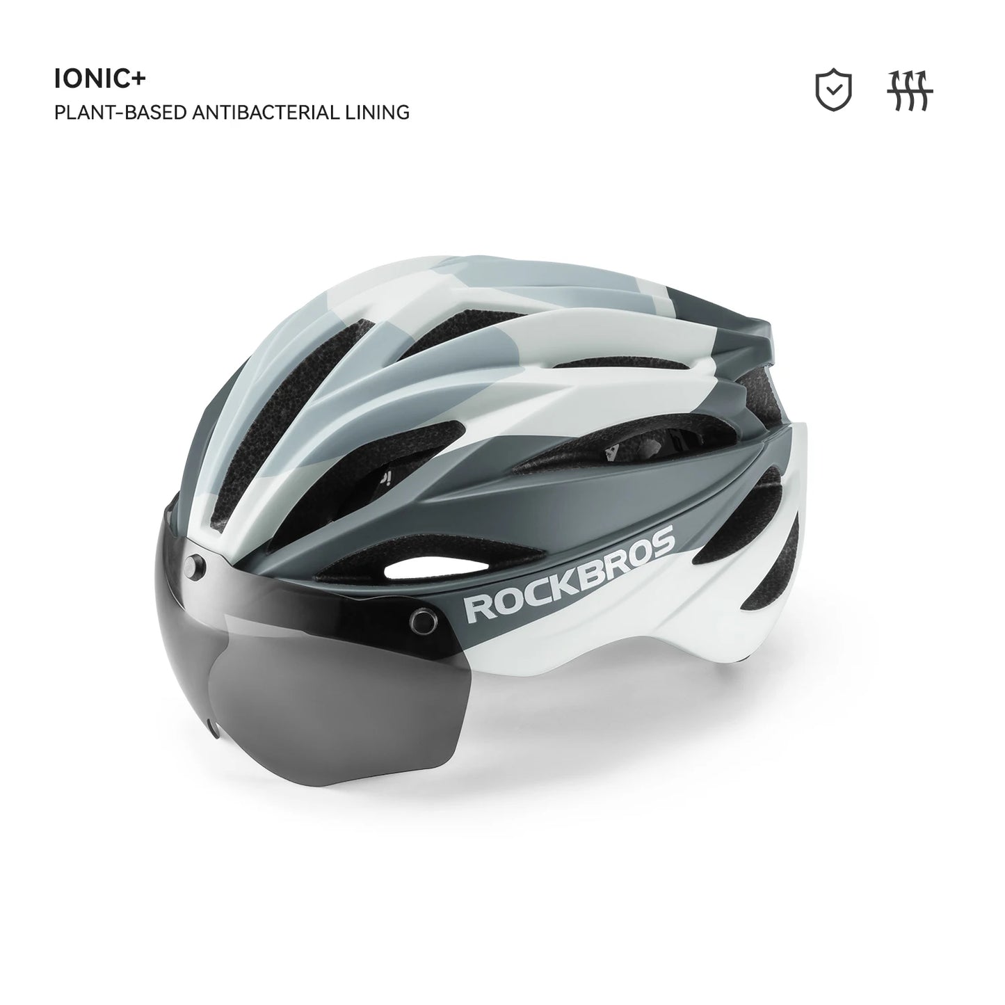 Magnetic Goggle Integrated Road Bike Helmet