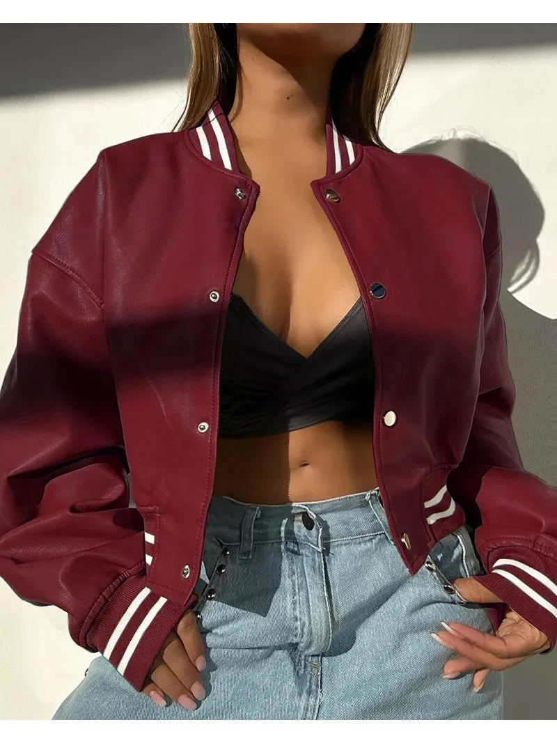 Striped Baseball Jacket