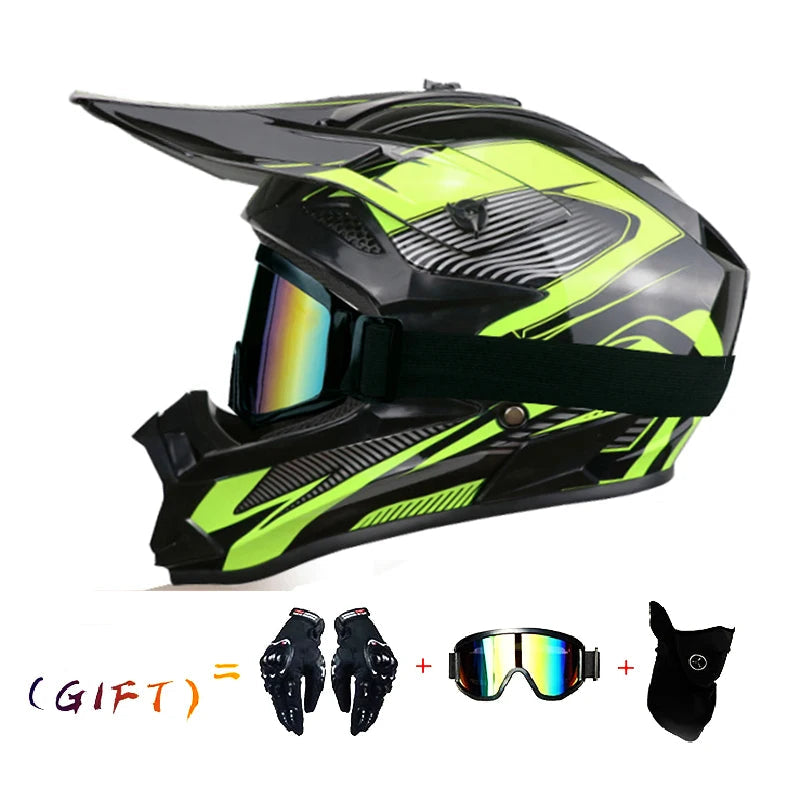 VGV Three-Piece Off-Road Motocross Helmet