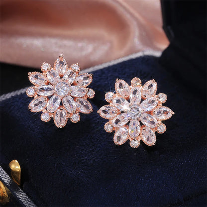 Geometric Zircon Studs