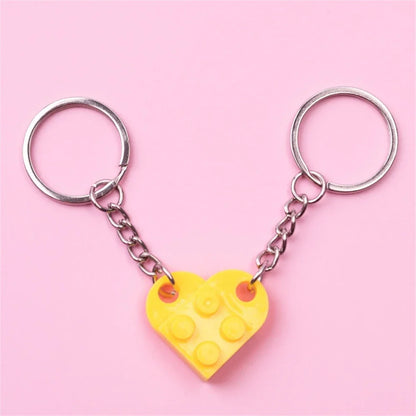 Couples Brick Keychain Set