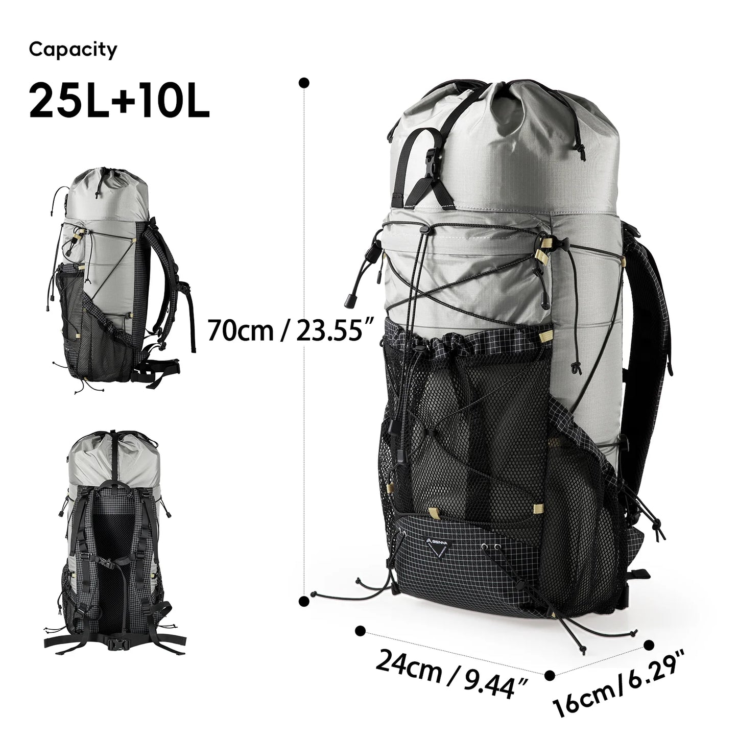 Expandable Ultralight Camping Backpack