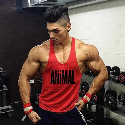 ANIMAL Letter Printed Gym Clothing