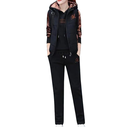Women 3-Piece Thickened Tracksuit Set