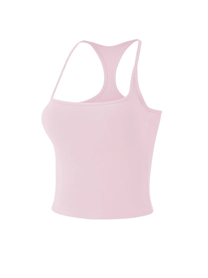 Thin-Strap Backless Yoga Tank