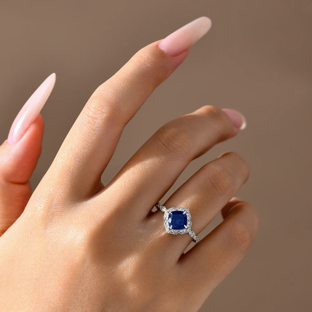 Custom Blue Sapphire Ring