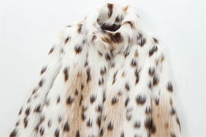 Slim-Fit Faux Fur Coat