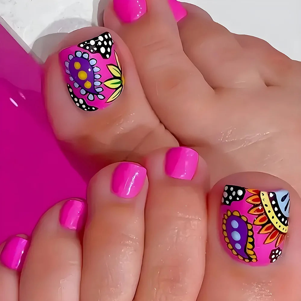 Toe Press-On Nail Set