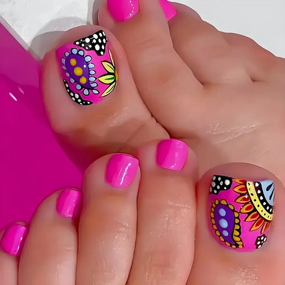 Toe Press-On Nail Set