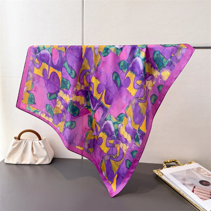 70cm Square Silk Satin Scarf