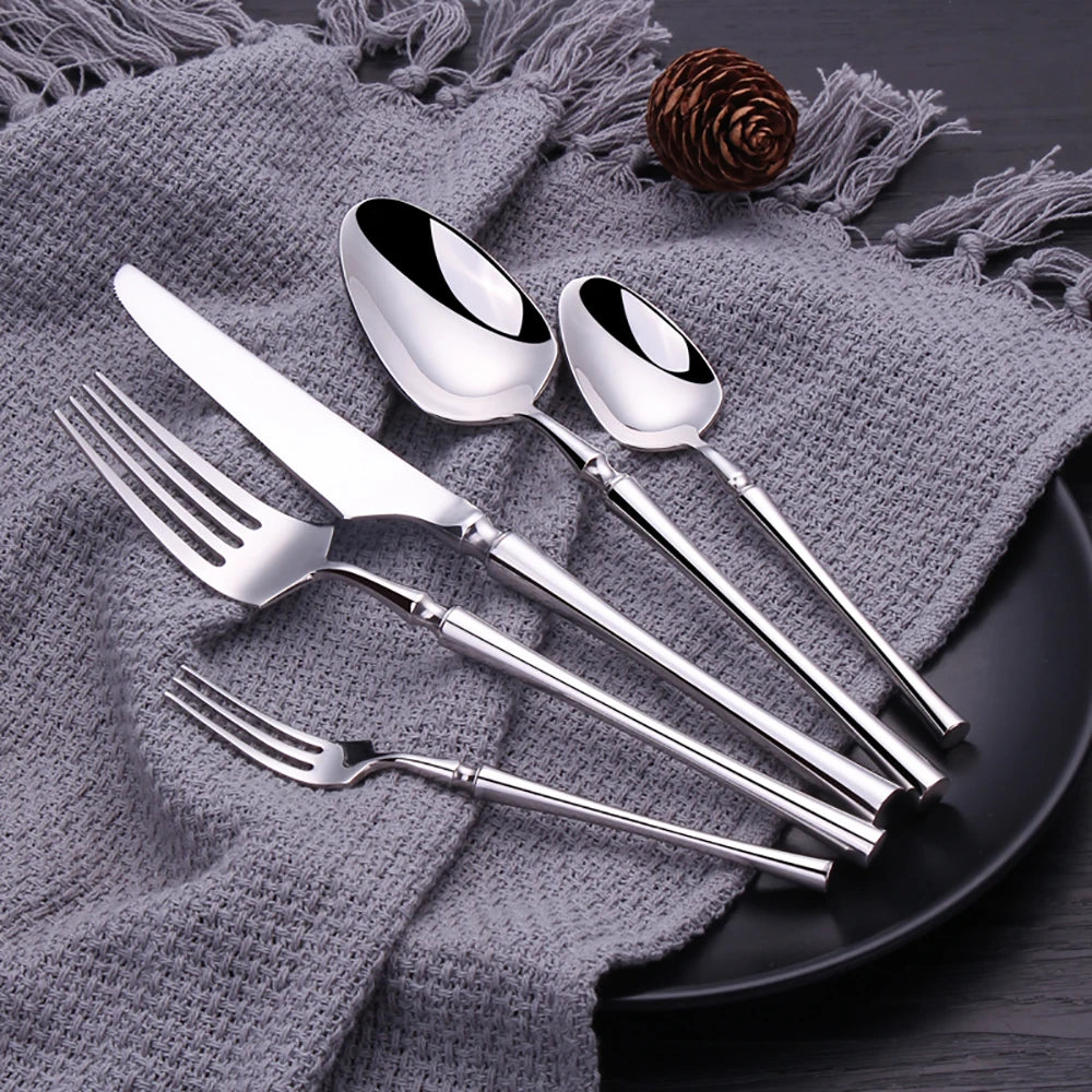Metal Solid Color Spoon Set