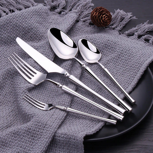 Metal Solid Color Spoon Set