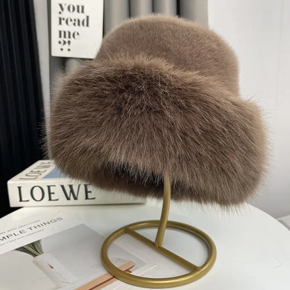 Faux Fox Fur Winter Hat