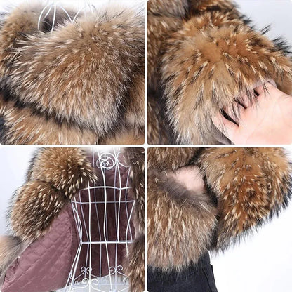 Raccoon Dog Fur Jacket