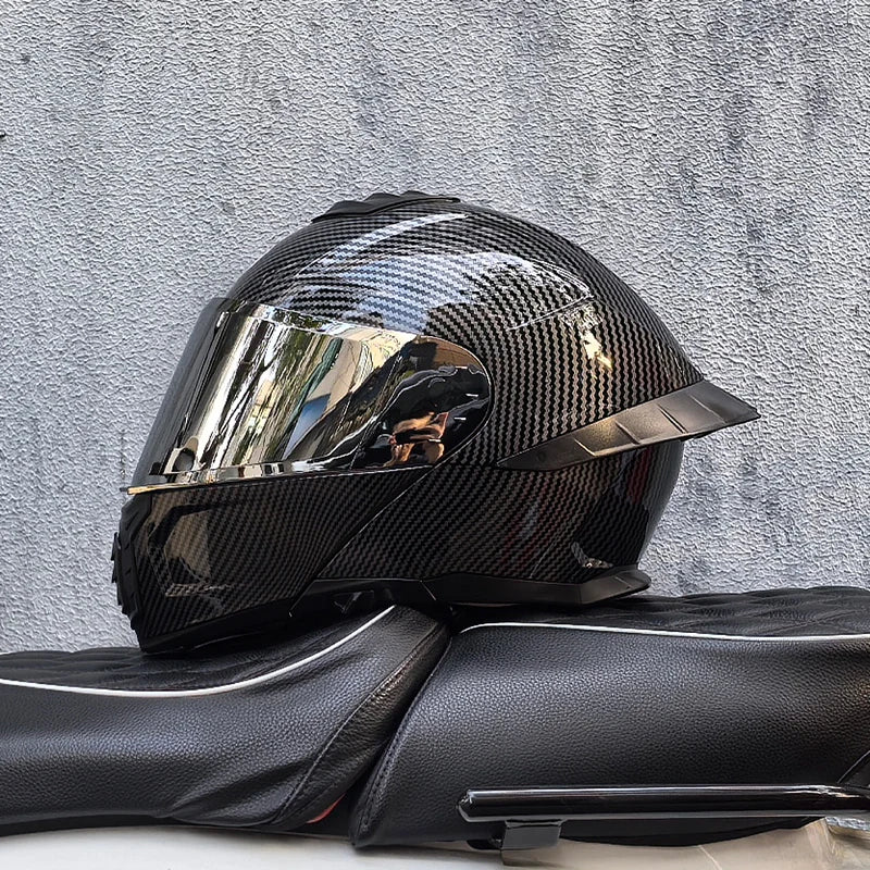 ORZ-B08A Glossy Mecha Racing Helmet