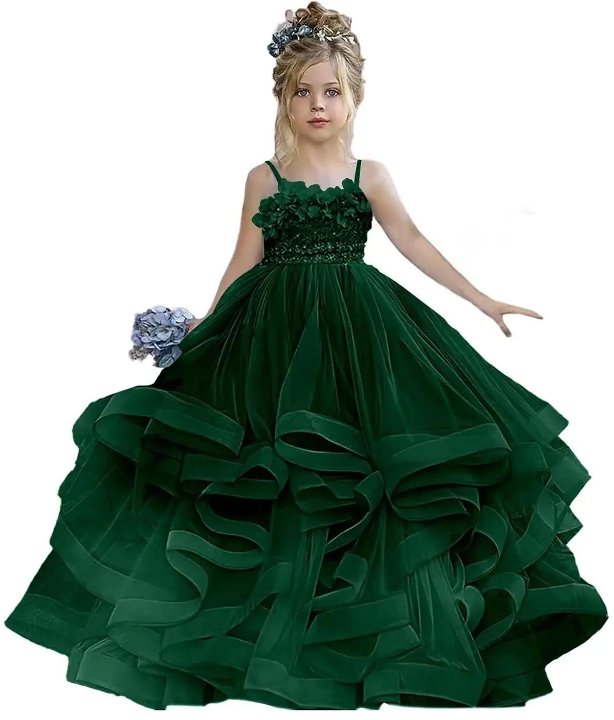Princess Chiffon Flower Girl Dress