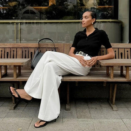 High Waist Wide Pants