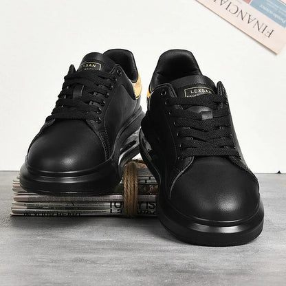 Solid Microfiber Racing Trainers